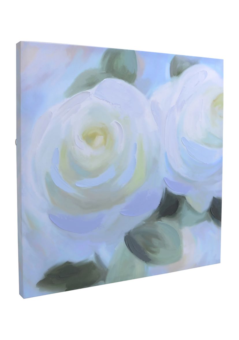 White Rose Wall Art