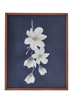 Bramble & Sage White Flower Wall Art | belk