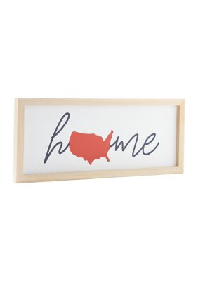 Red White and Blue Home Wall Art