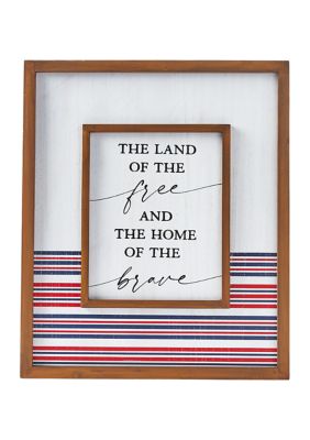 Red White & Blue Stripe Freedom Art 