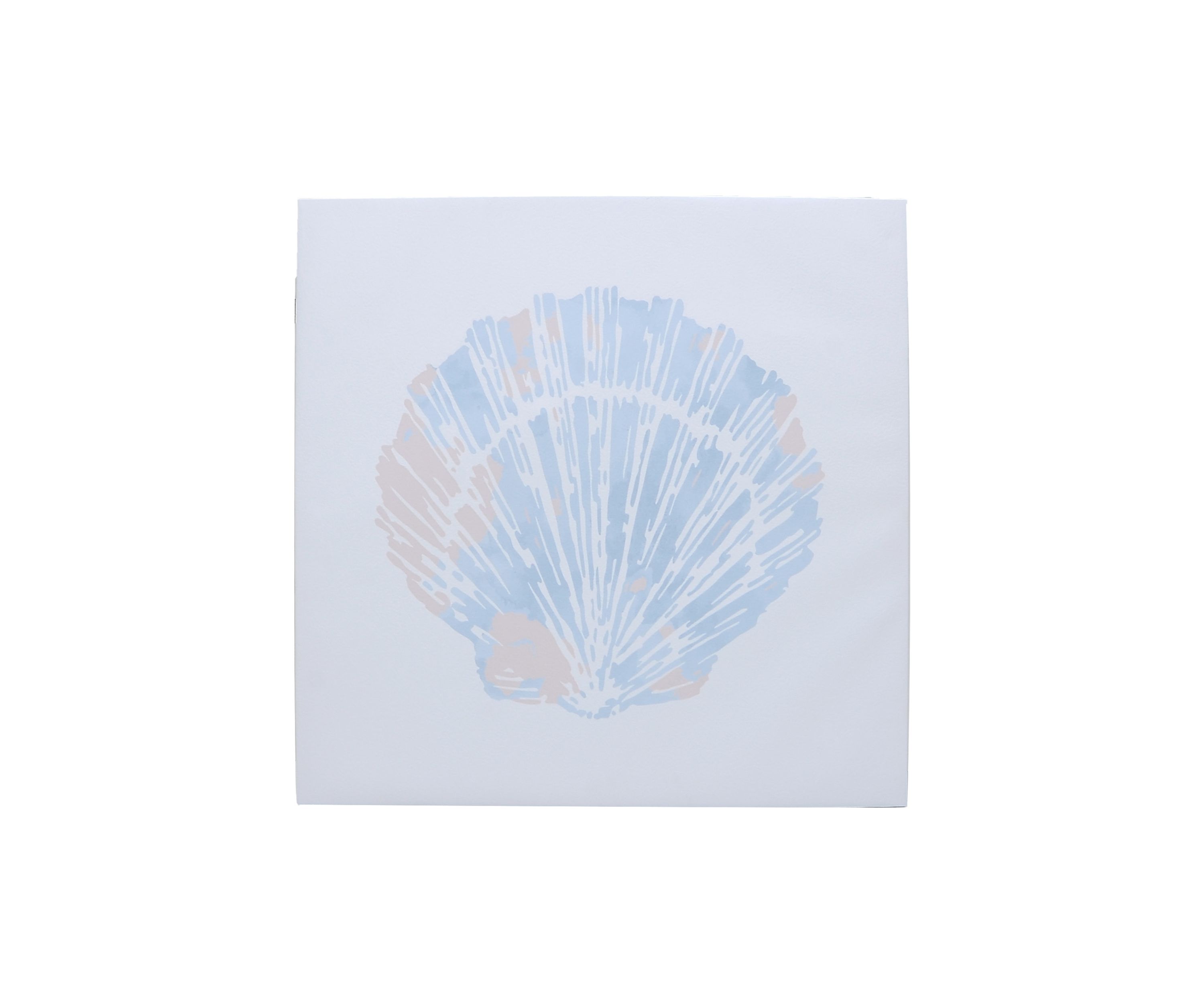 Scallop Shell Textured Canvas Wall Art