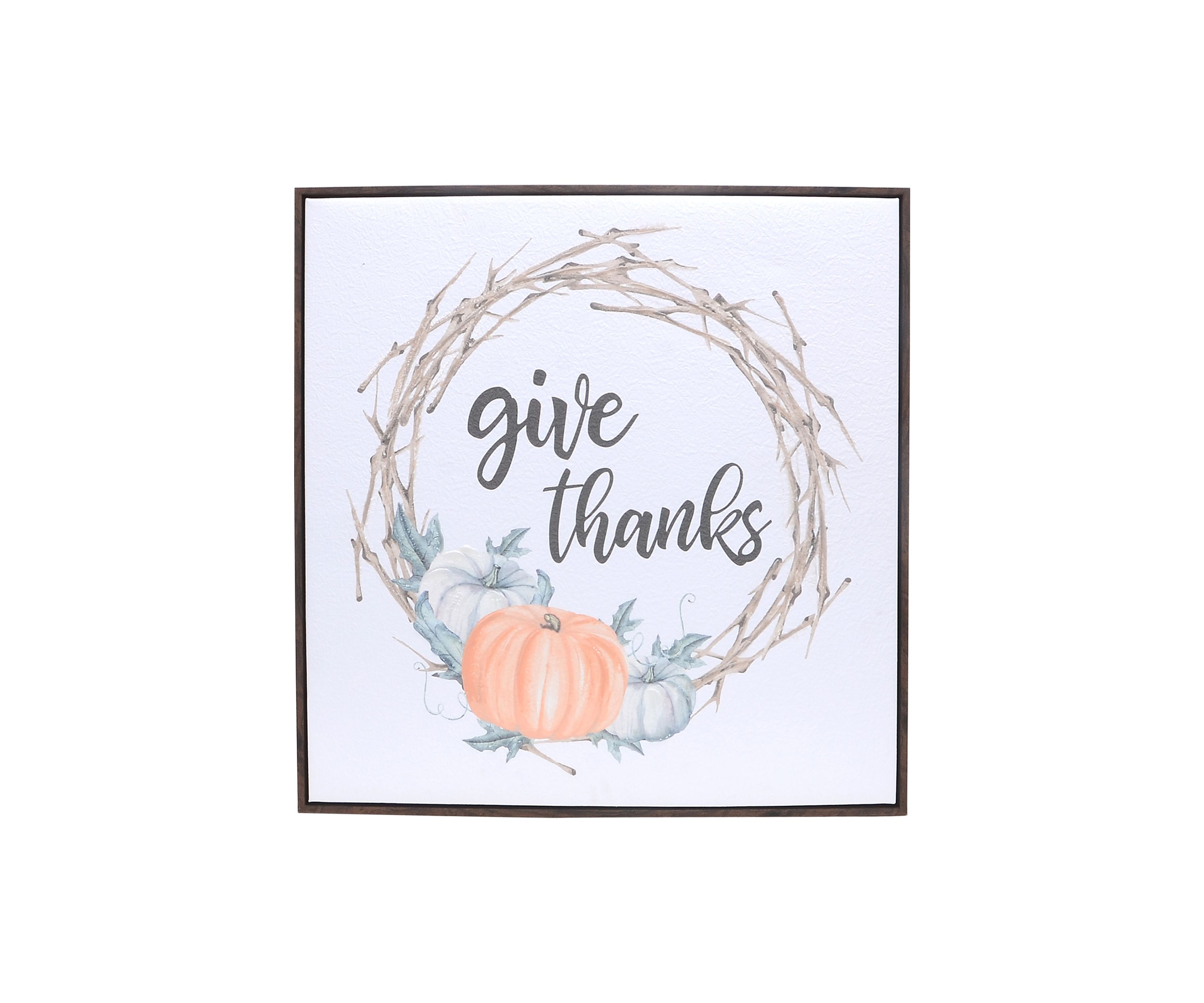 Give Thanks Wreath Wall Art