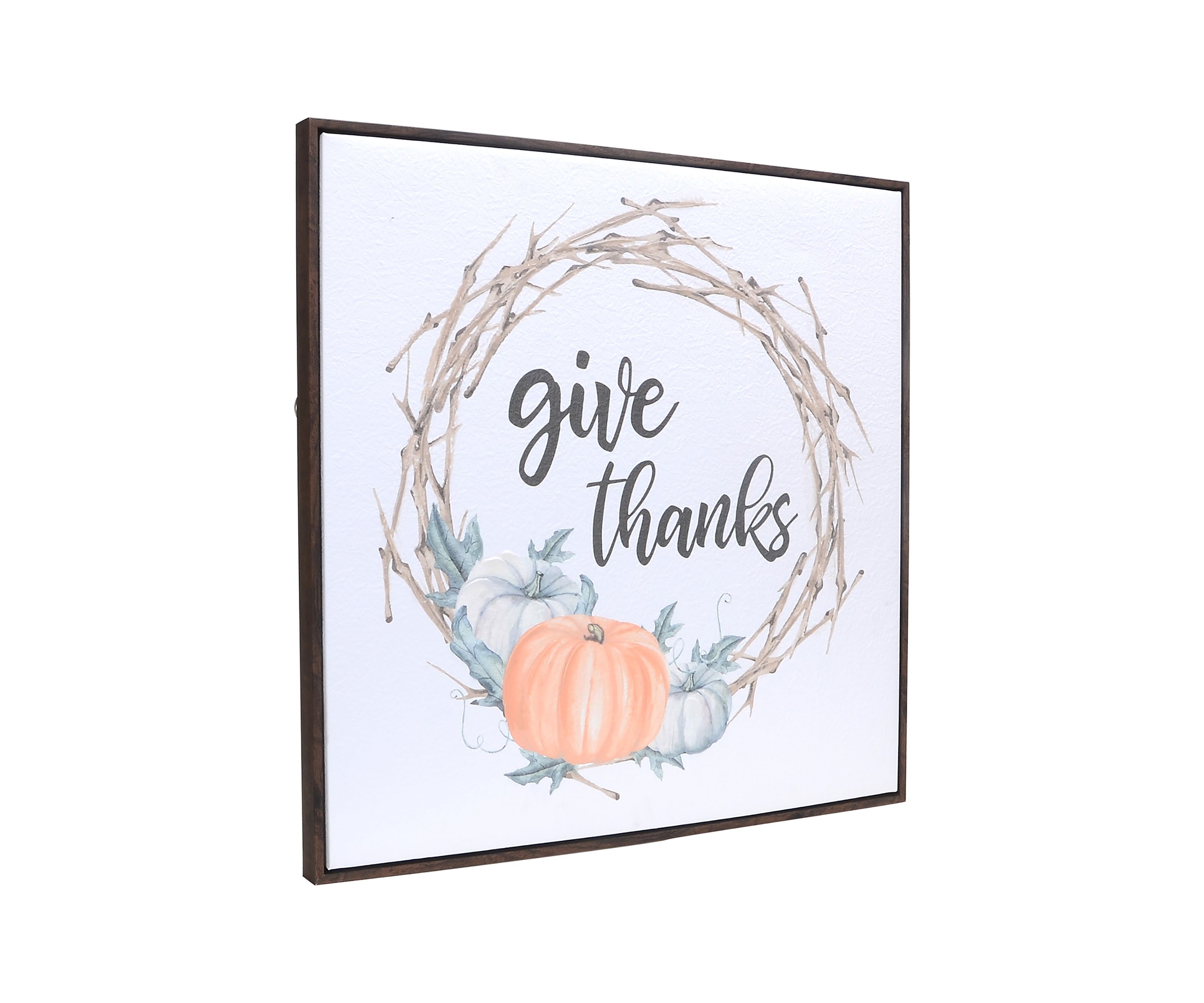 Give Thanks Wreath Wall Art