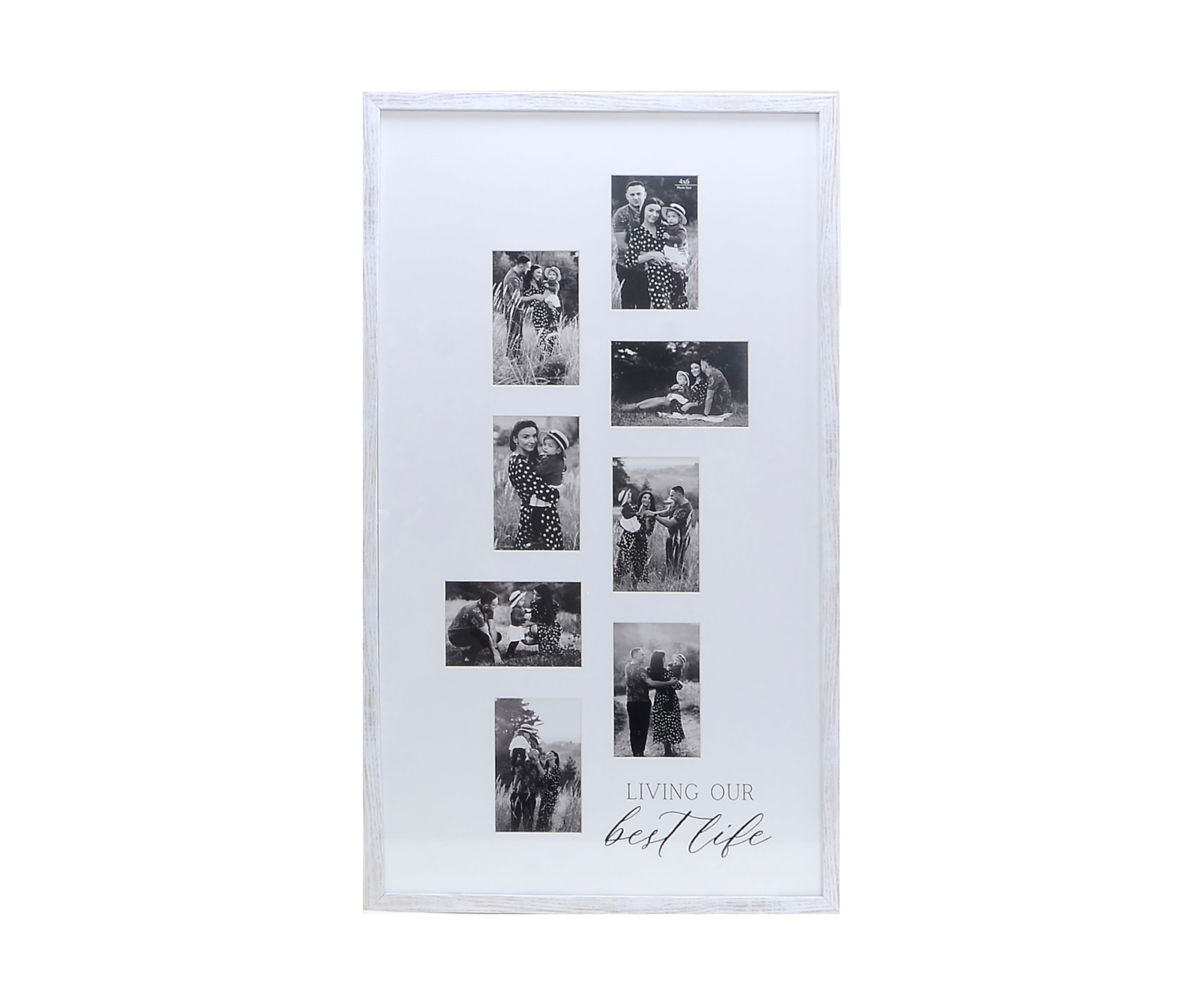 Living Our Best Life Vertical Collage Photo Frame