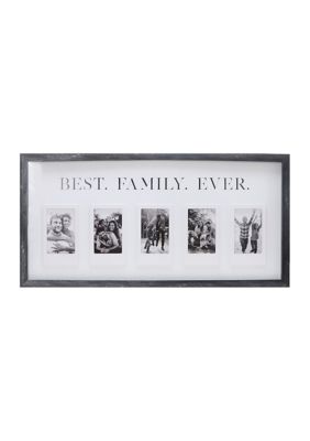 Bramble & Sage Best Family Ever Collage Picture Frame