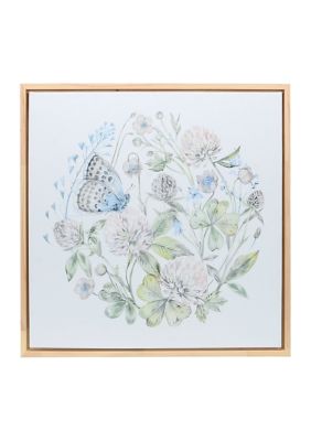 Butterfly Floral Wall Art