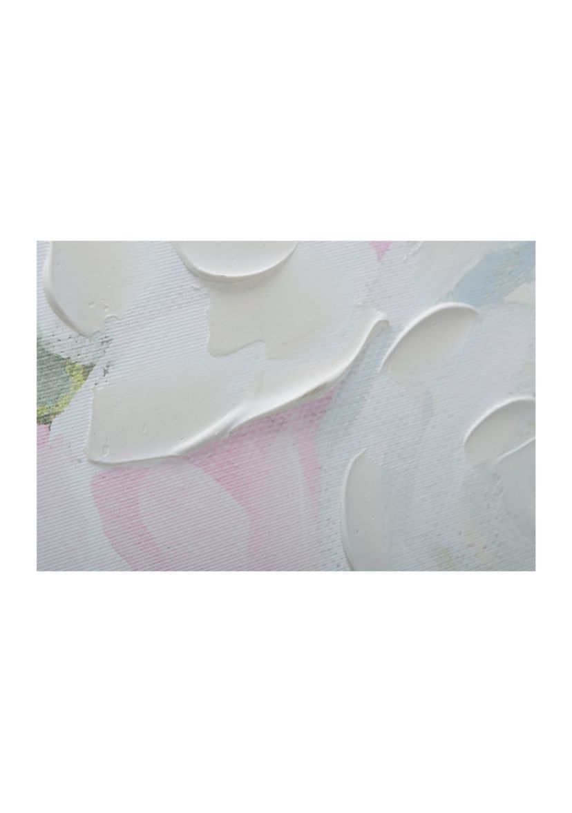 Pastel Floral Textured Wall Art