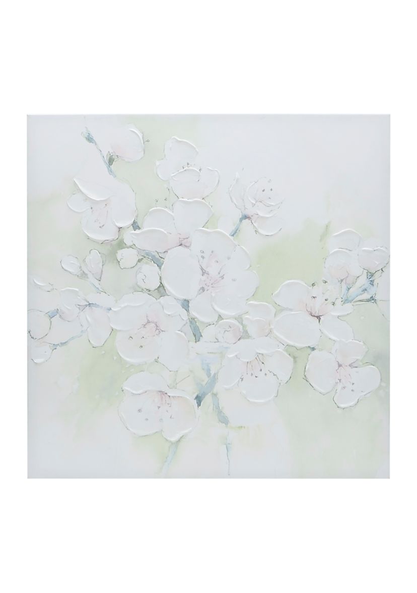 Pink Cherry Blossoms Textured Wall Art