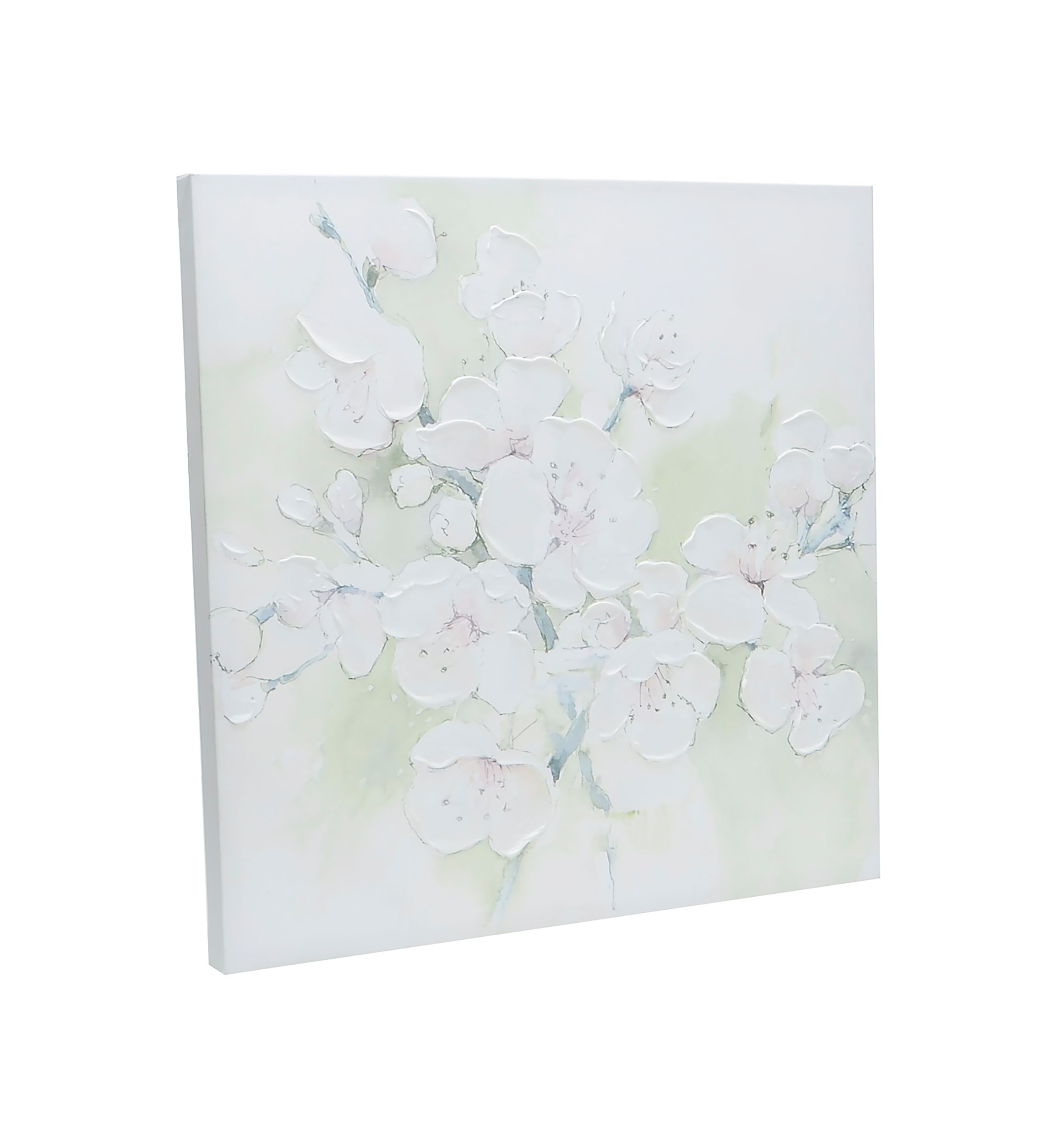 Pink Cherry Blossoms Textured Wall Art