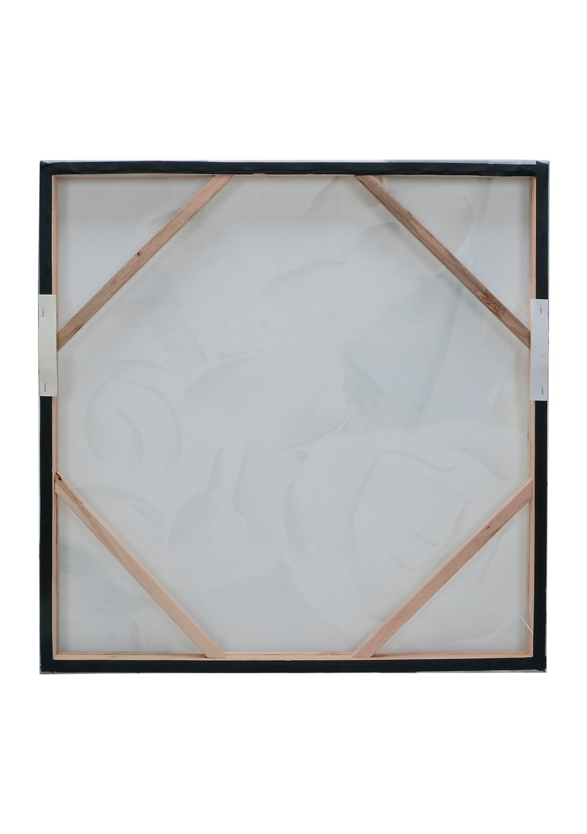 White Floral Textured Wall Art