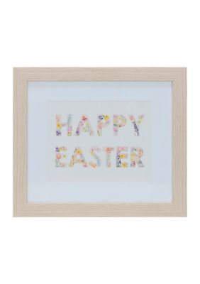 'Happy Easter' Framed Wall Art