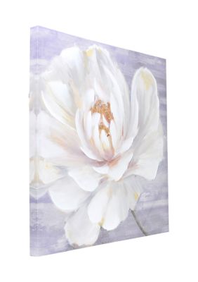 White Flower Canvas Wall Art