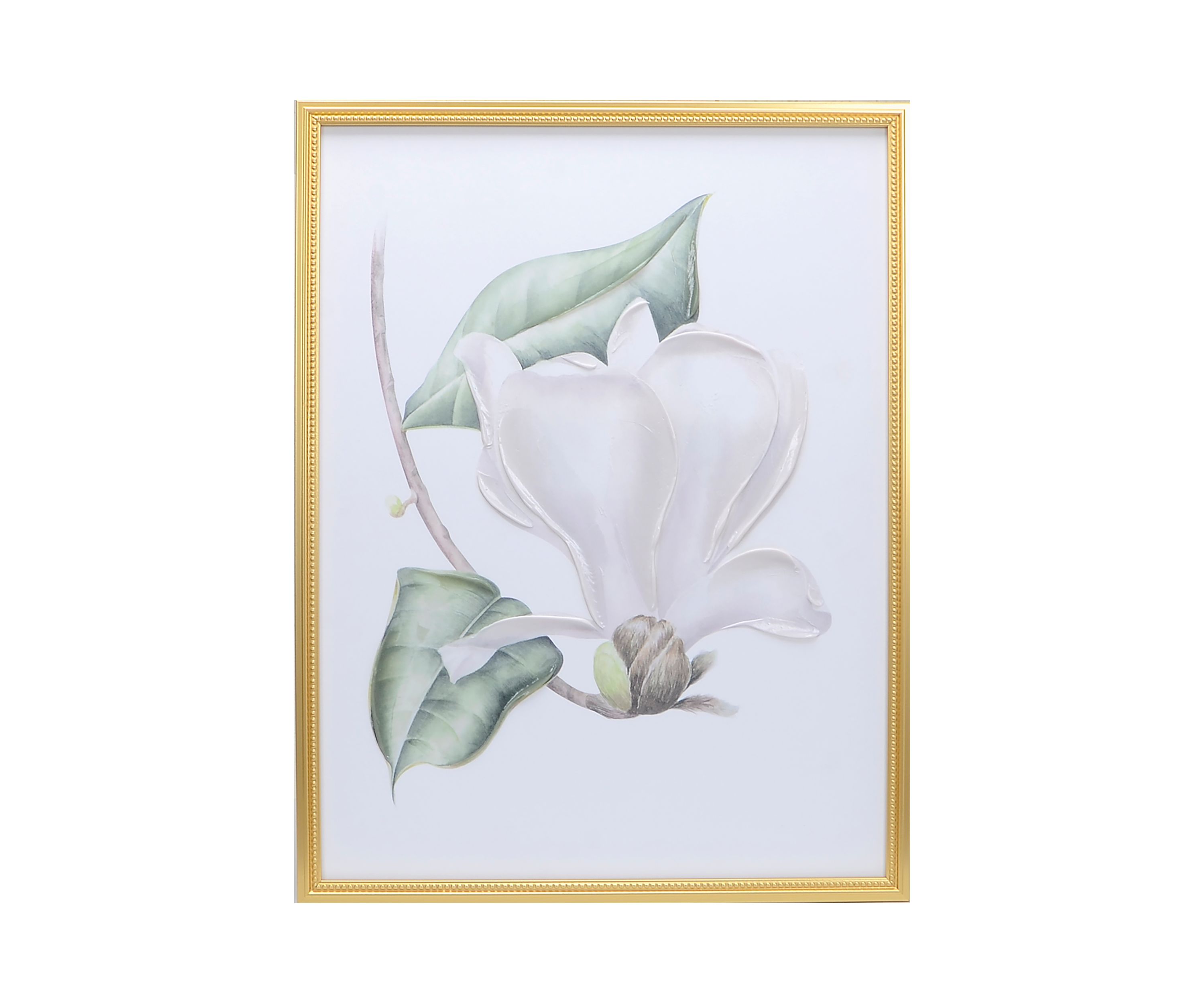 White Flower Framed Wall Art