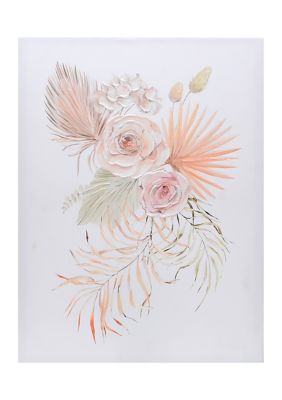 Soft Flowers Canvas Wall Art