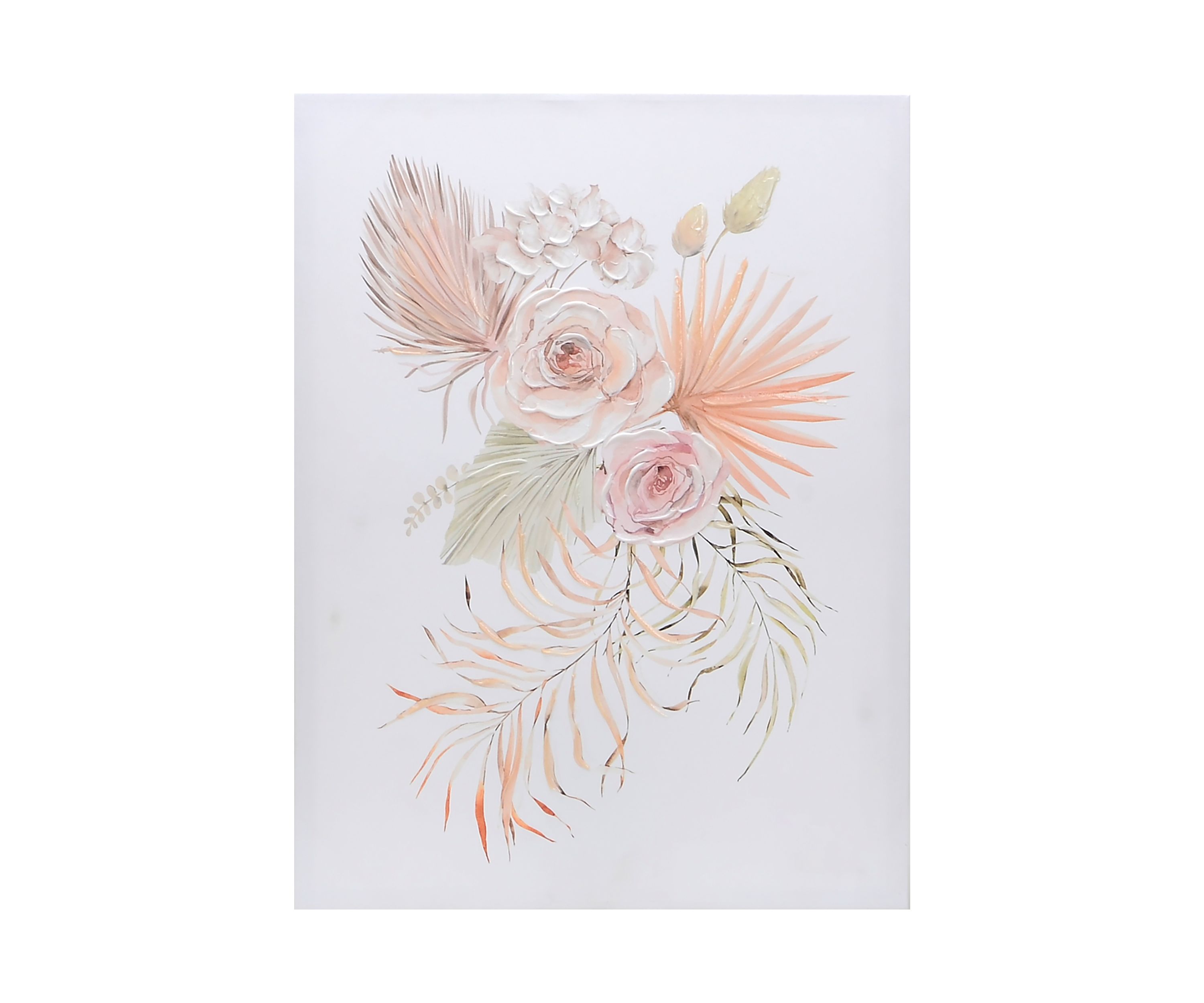 Soft Flowers Canvas Wall Art