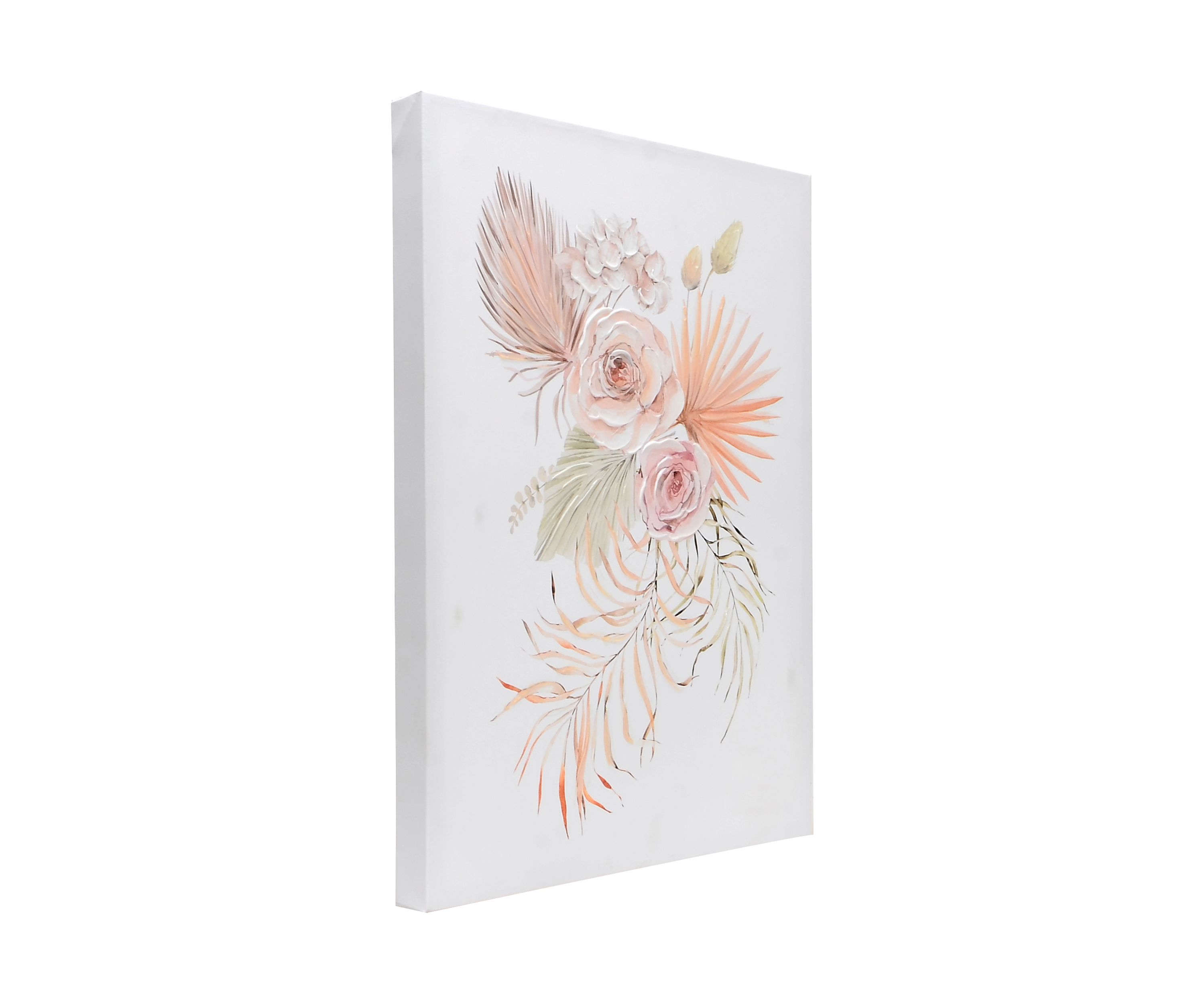 Soft Flowers Canvas Wall Art