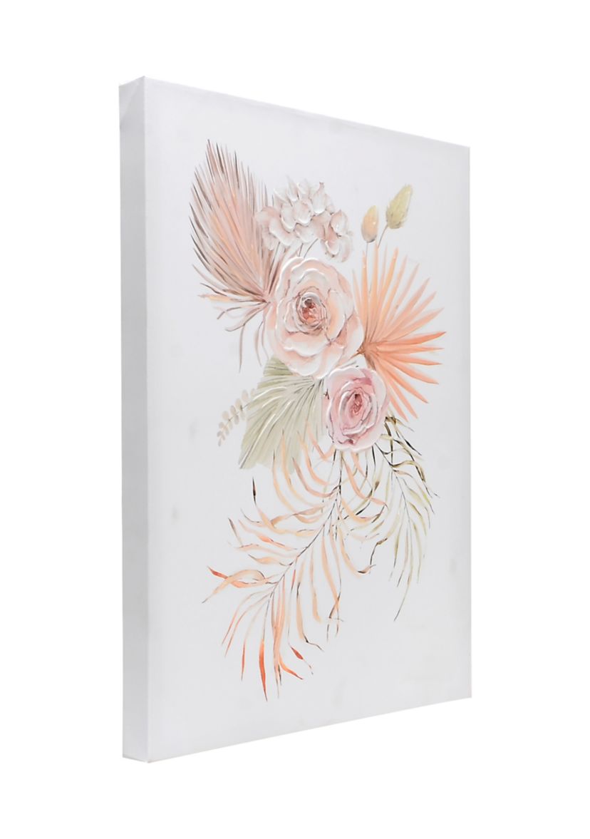Soft Flowers Canvas Wall Art