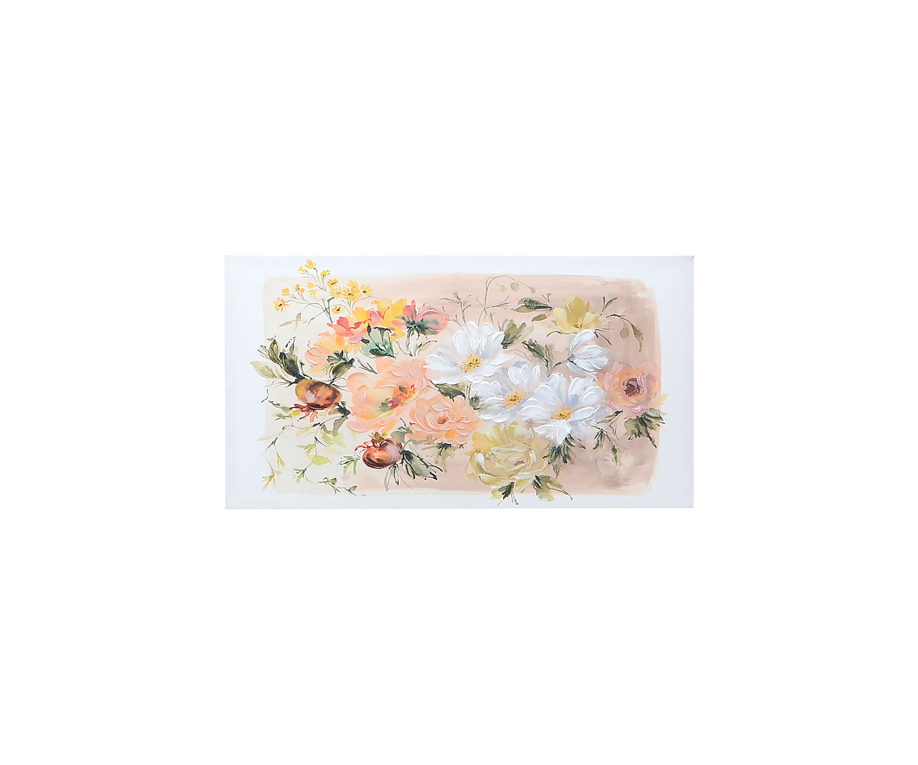 Muted Floral Canvas Wall Art