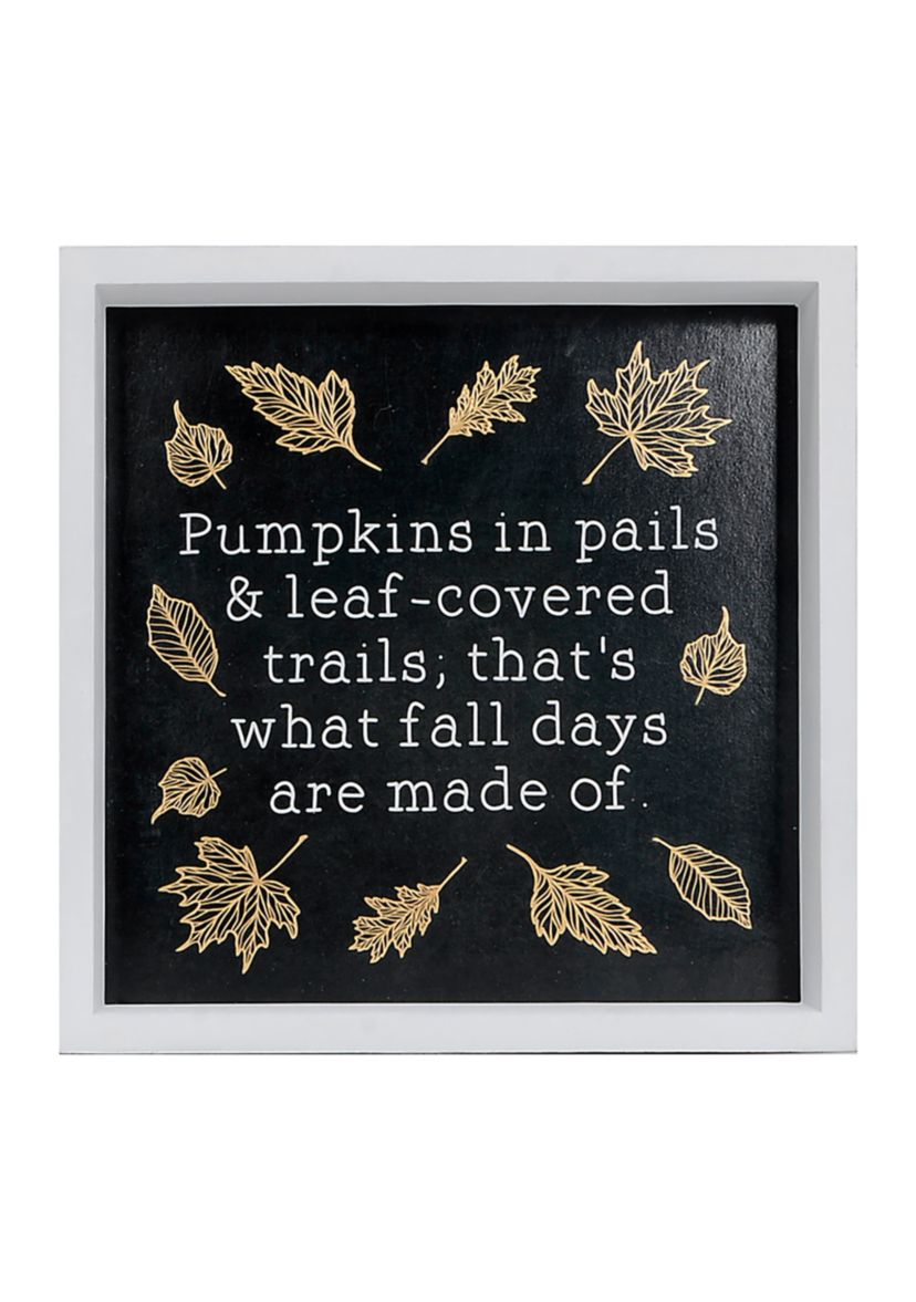 Leaves Block Wall Art