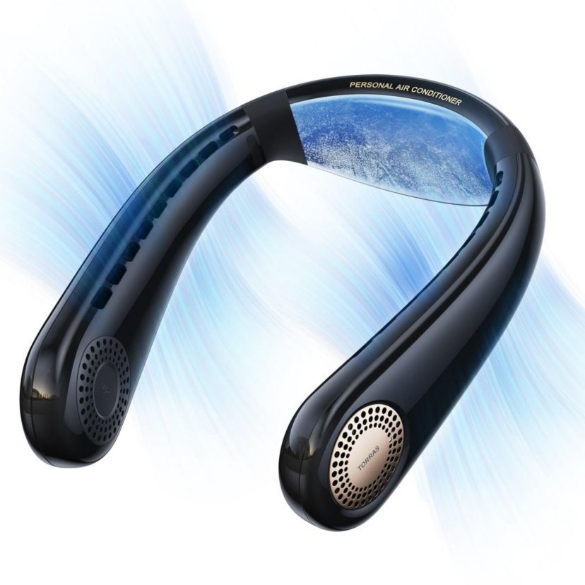 COOLiFY Air Wearable Neck Air Conditioner Black
