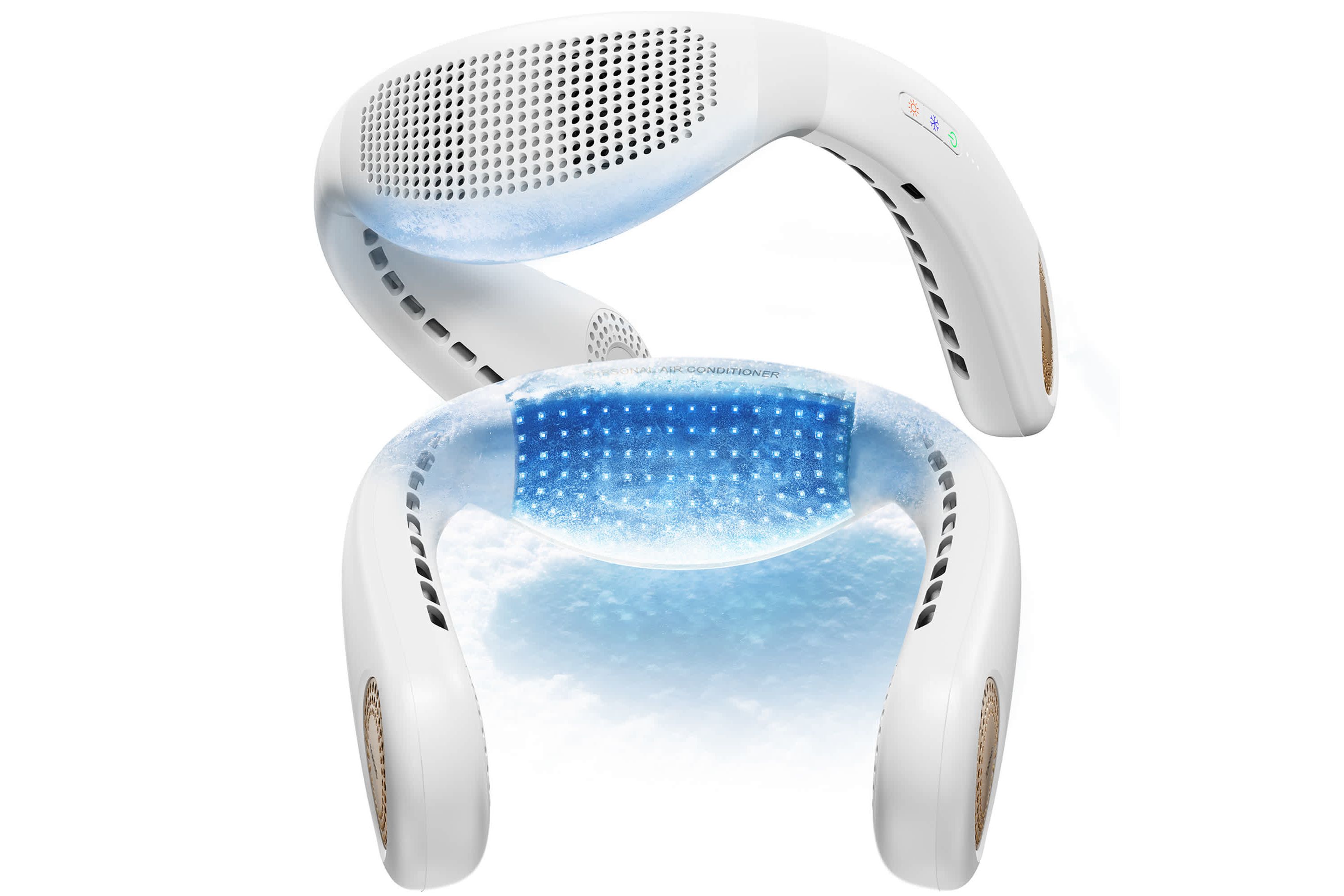 COOLiFY Air Wearable Neck Air Conditioner White