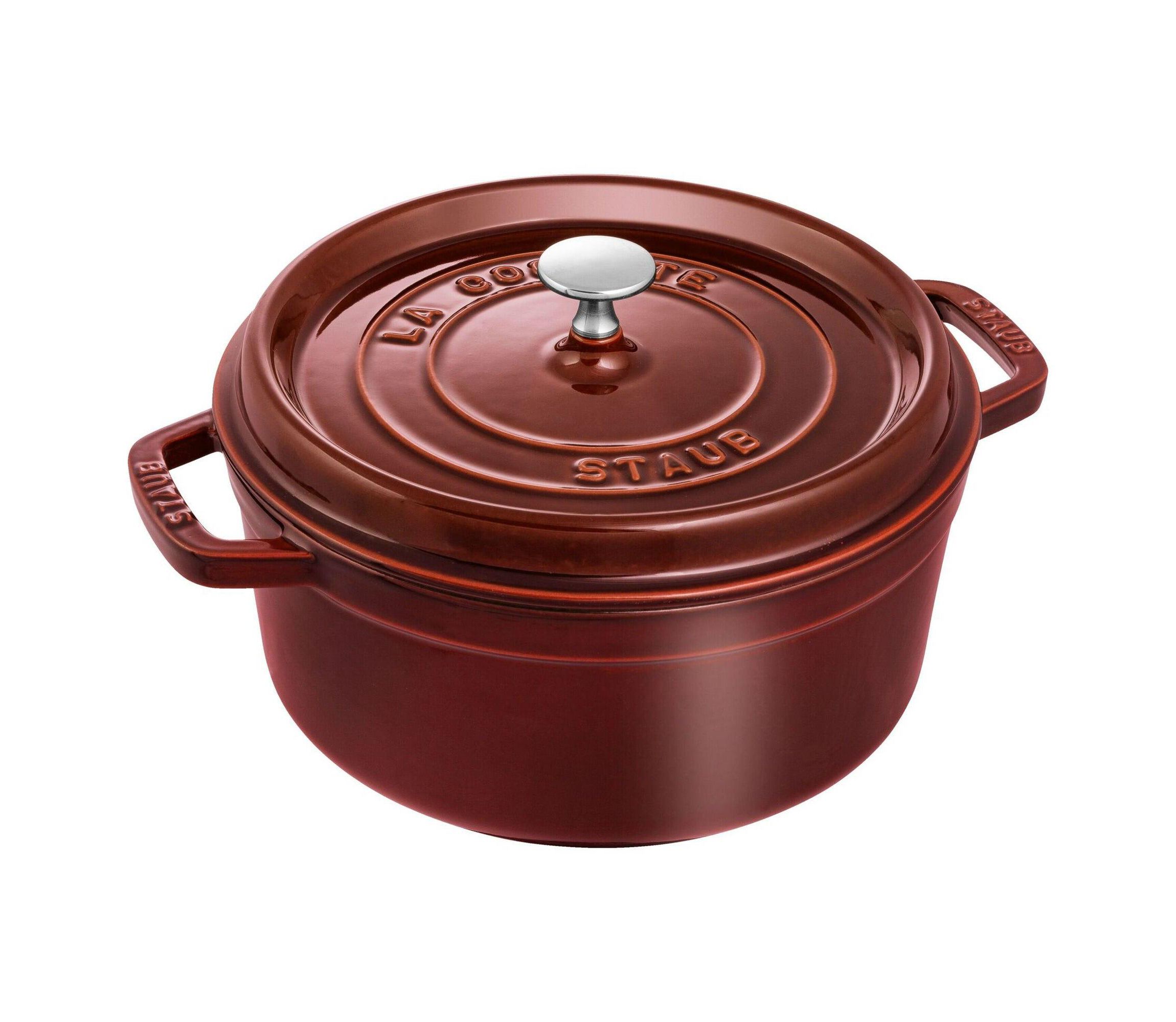 4qt Cast Iron Round Dutch Oven Grenadine