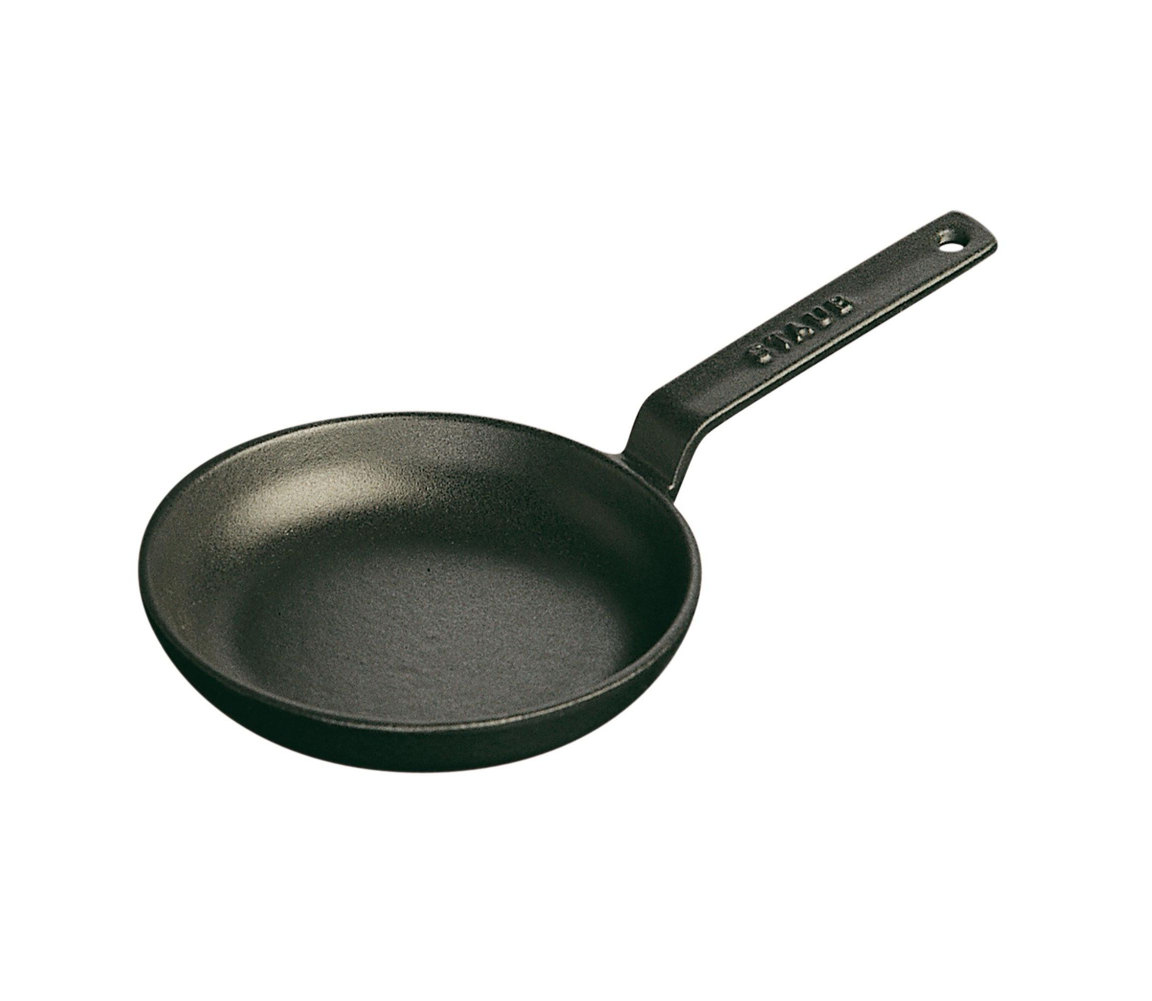 4.75" Cast Iron Mini Frying Pan Matte Black