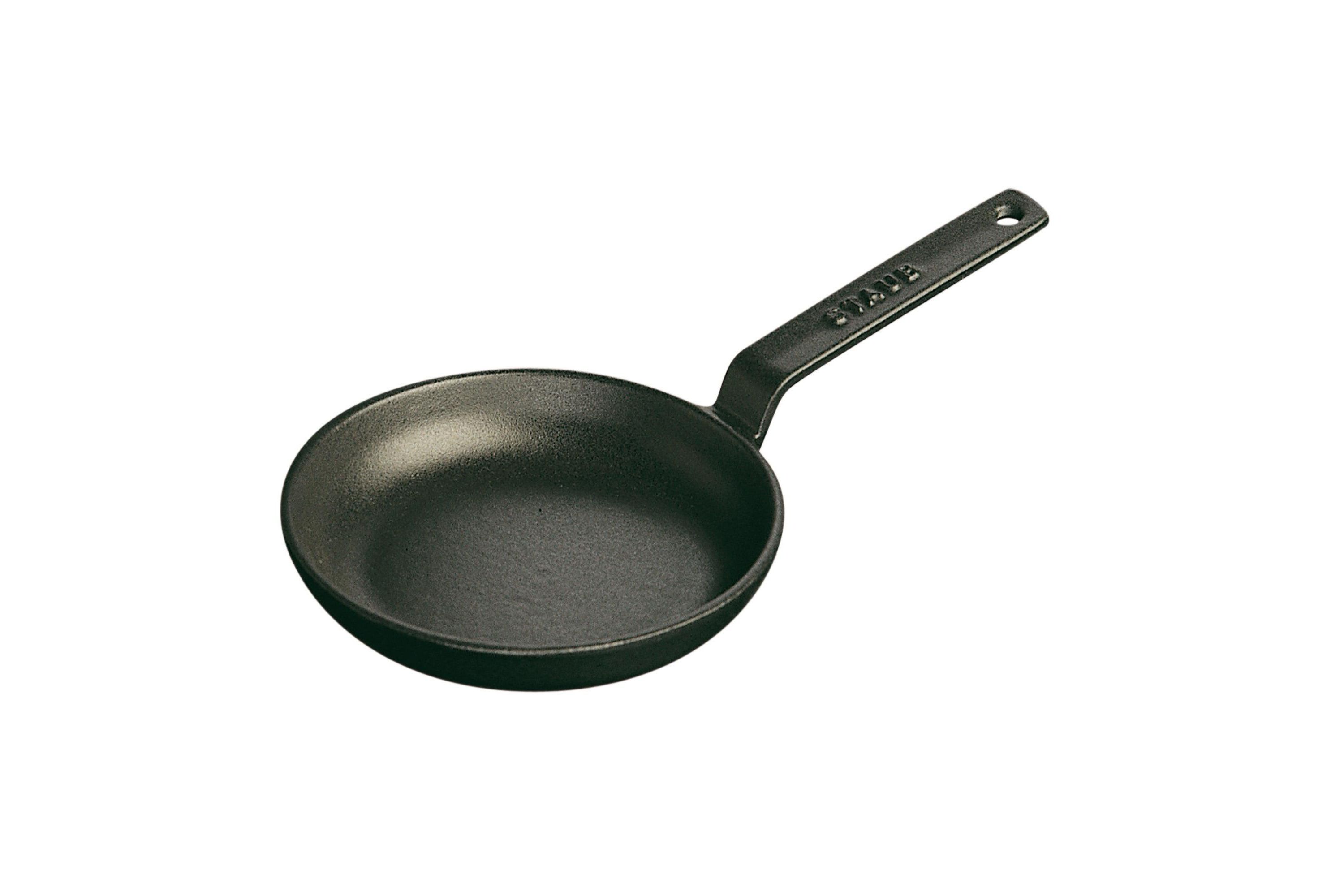 4.75" Cast Iron Mini Frying Pan Matte Black