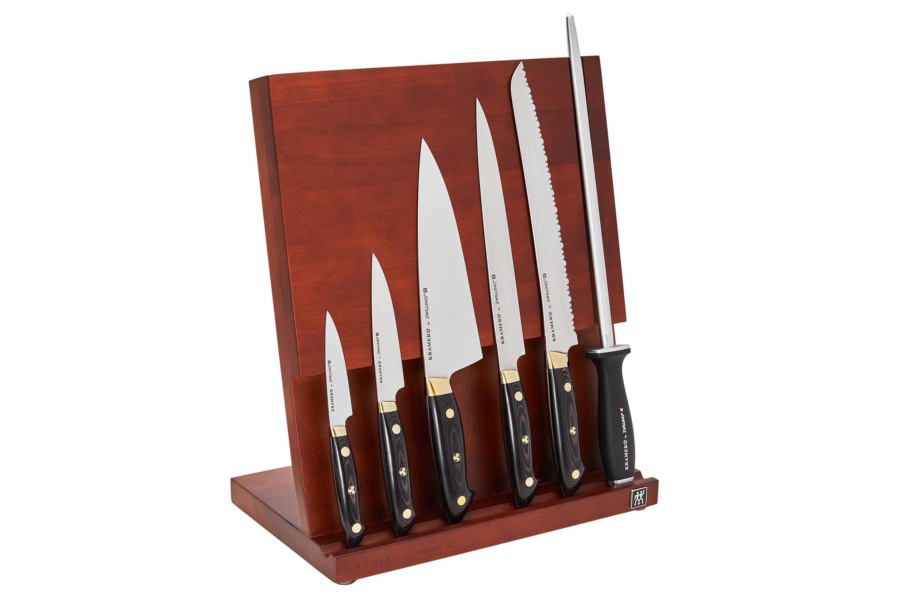 Bob Kramer Carbon 2.0 7pc Knife Block Set Brown and Black