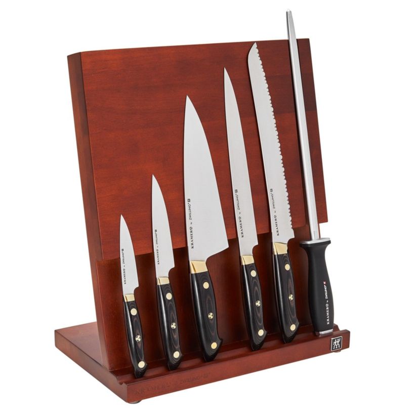 Bob Kramer Carbon 2.0 7pc Knife Block Set Brown and Black