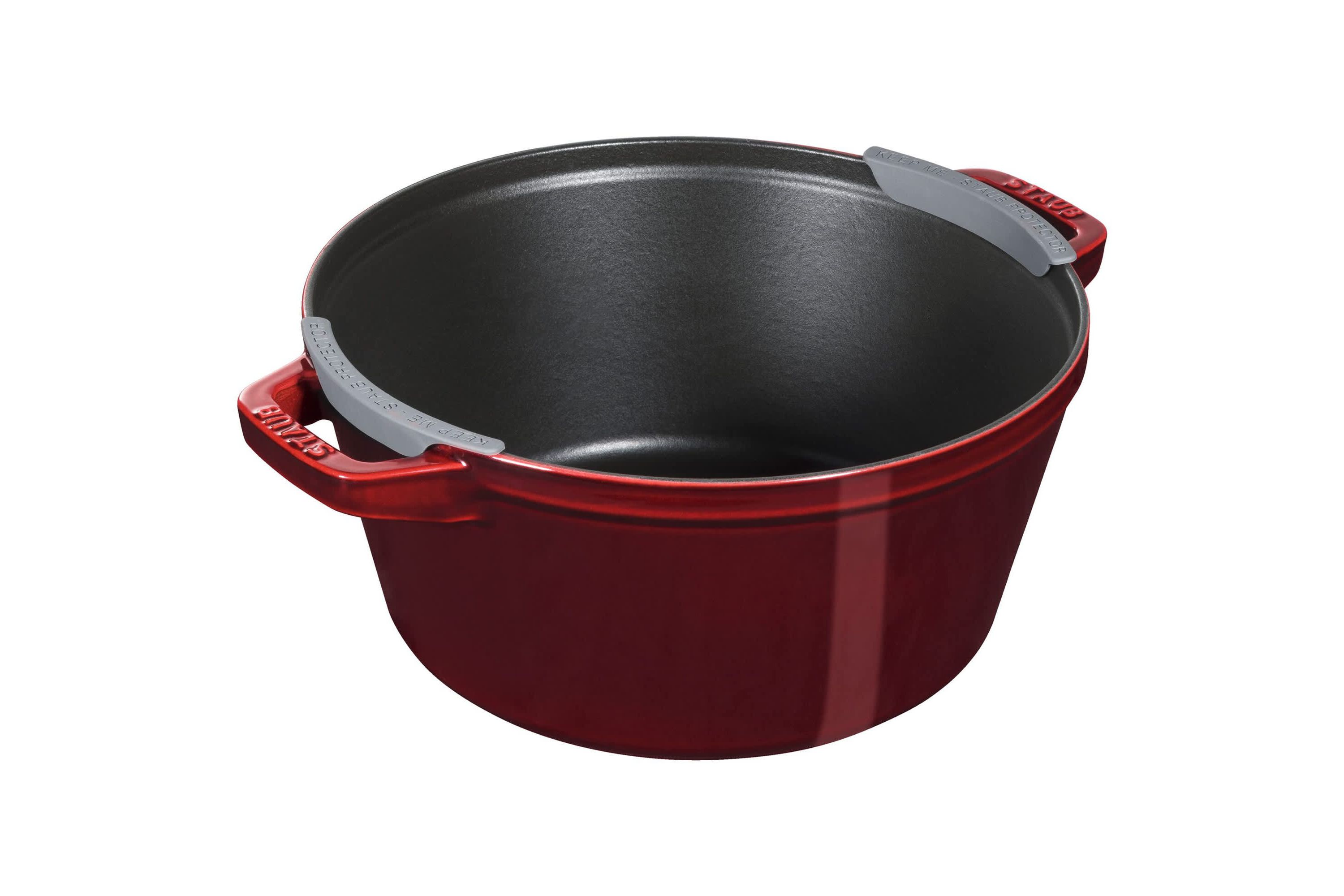 4pc Cast Iron Stackable Cookware Set Grenadine