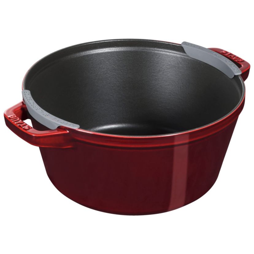 4pc Cast Iron Stackable Cookware Set Grenadine