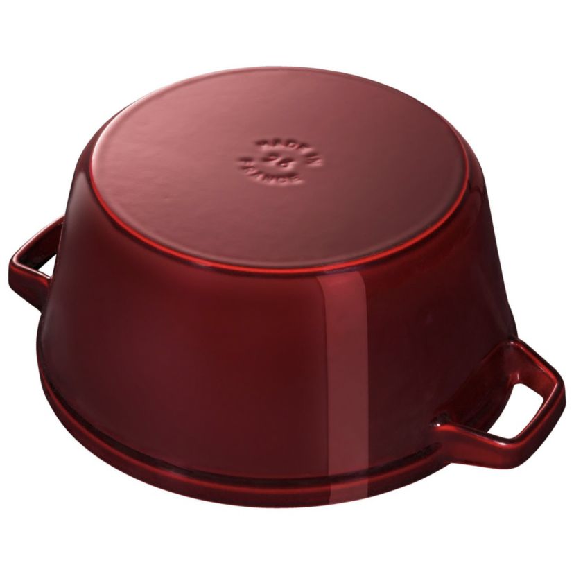 4pc Cast Iron Stackable Cookware Set Grenadine