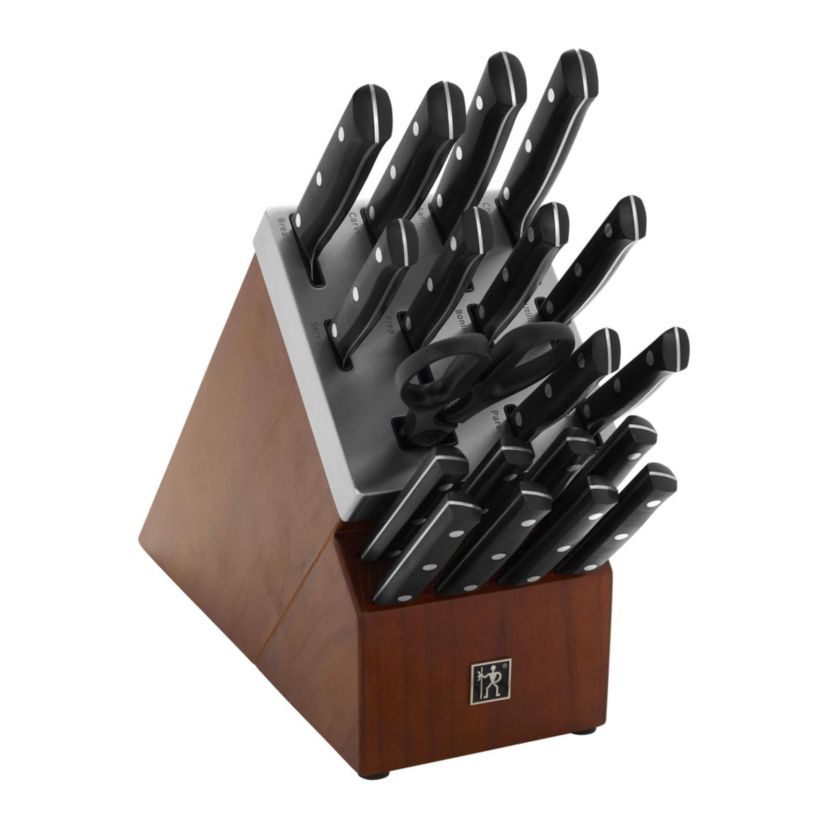 Dynamic 20pc Self-Sharpening Knife Block Set Black Matte