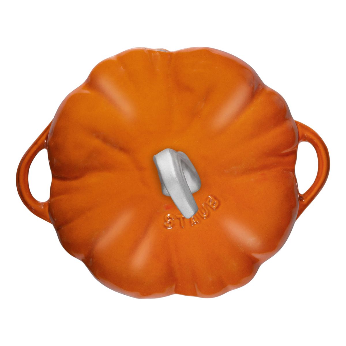 3.5qt Cast Iron Pumpkin Cocotte Burnt Orange