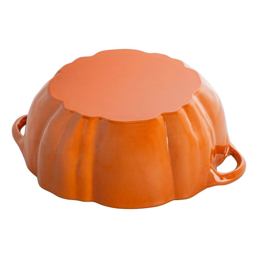 3.5qt Cast Iron Pumpkin Cocotte Burnt Orange