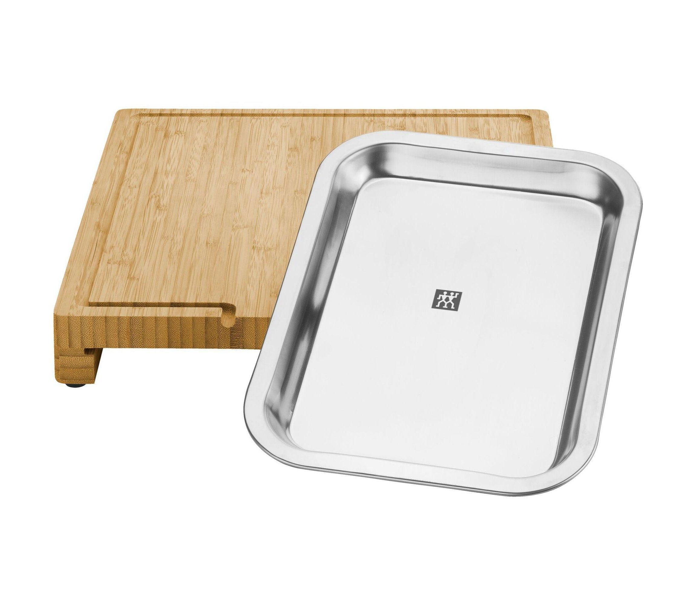 BBQ Cutting Board w/ Stainless Steel Tray