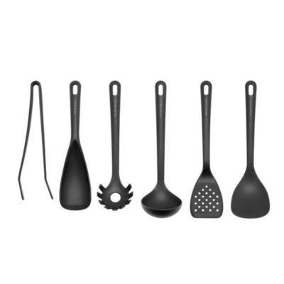 Henckels Onyx 6pc Cook & Serve Silicone Tool Set, Black -  0035886681531