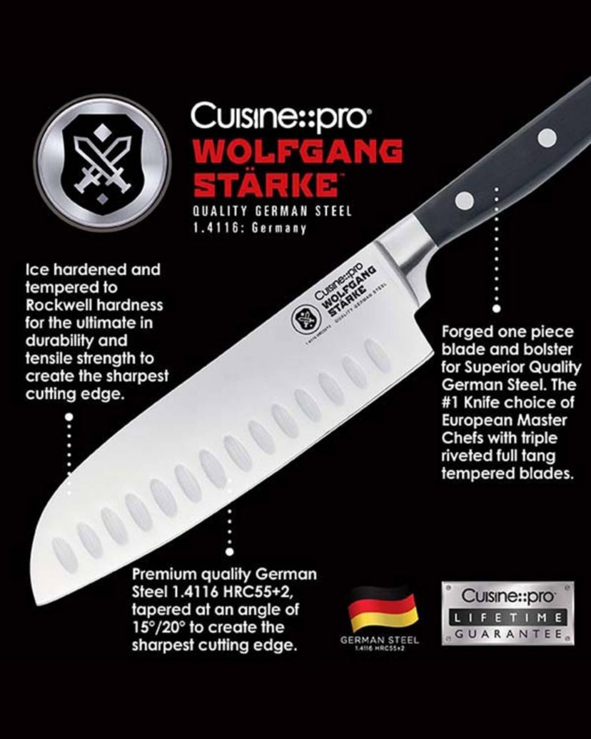 WOLFGANG STARKE Santoku Knife 7"