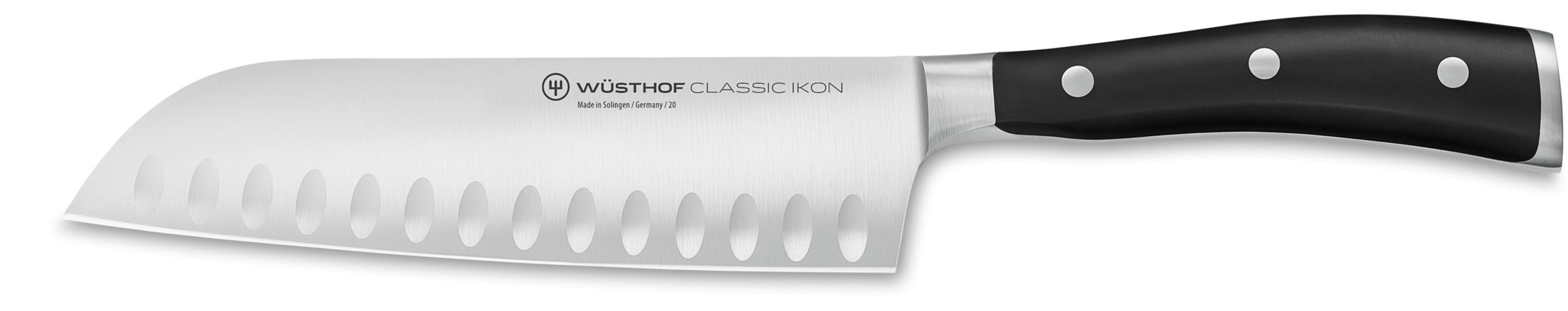 Wusthof  - 7" Classic Ikon Hollow Edge Santoku