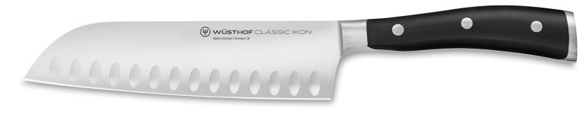 Wusthof  - 7" Classic Ikon Hollow Edge Santoku