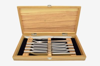 Wusthof - 10pc Mignon Steak Knife Set in Olivewood Presentation Box -  81007431069511002