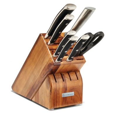 Wusthof - 8pc Classic Ikon Knife Block Set, Black -  4002293119656