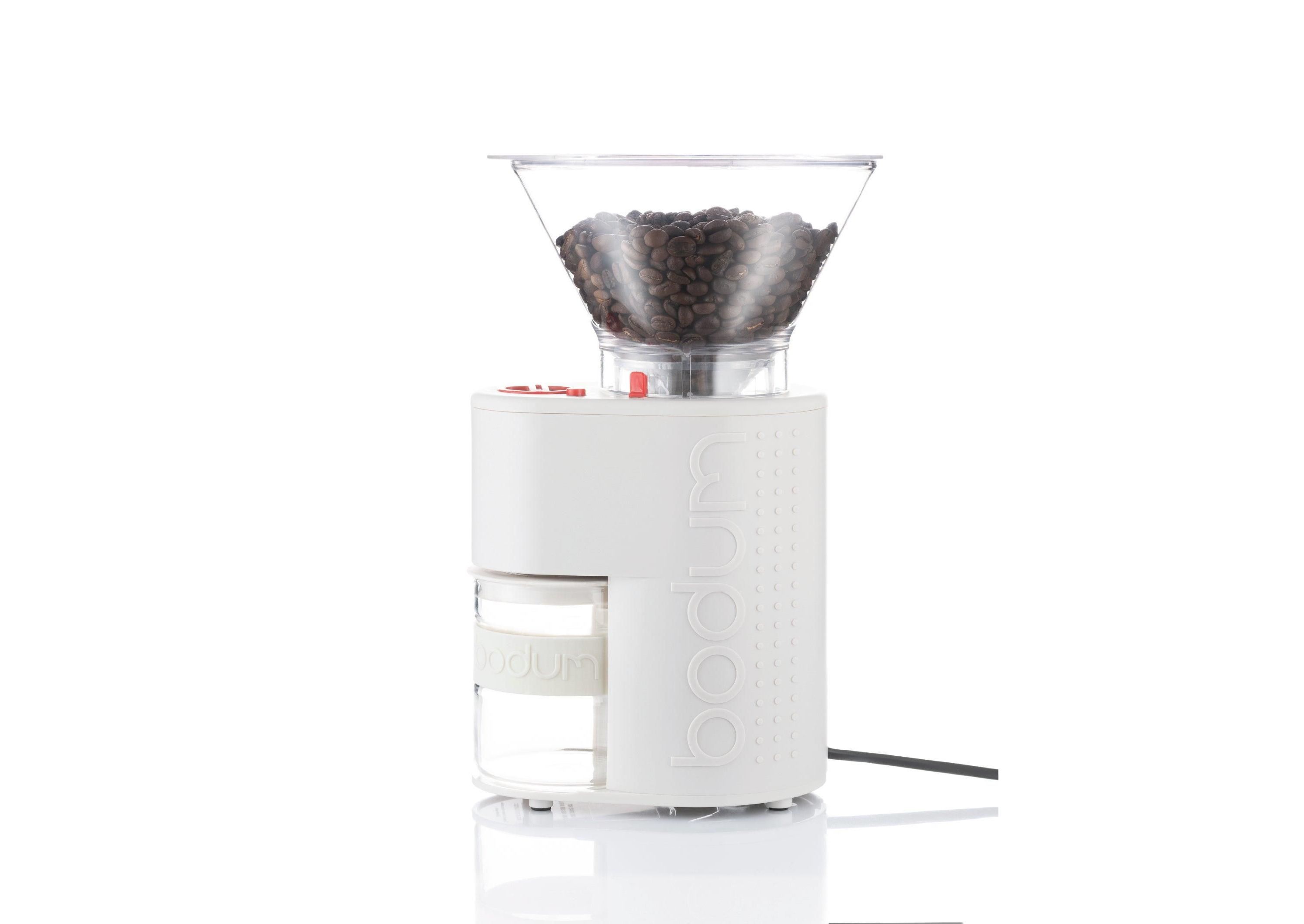 Bistro Electric Burr Coffee Grinder Off White