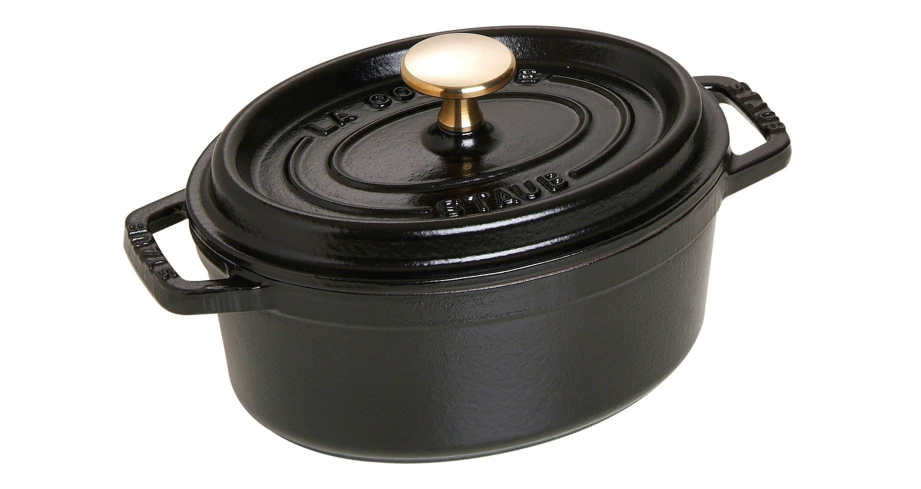 1qt Oval Cocotte:No Size:Matte Black