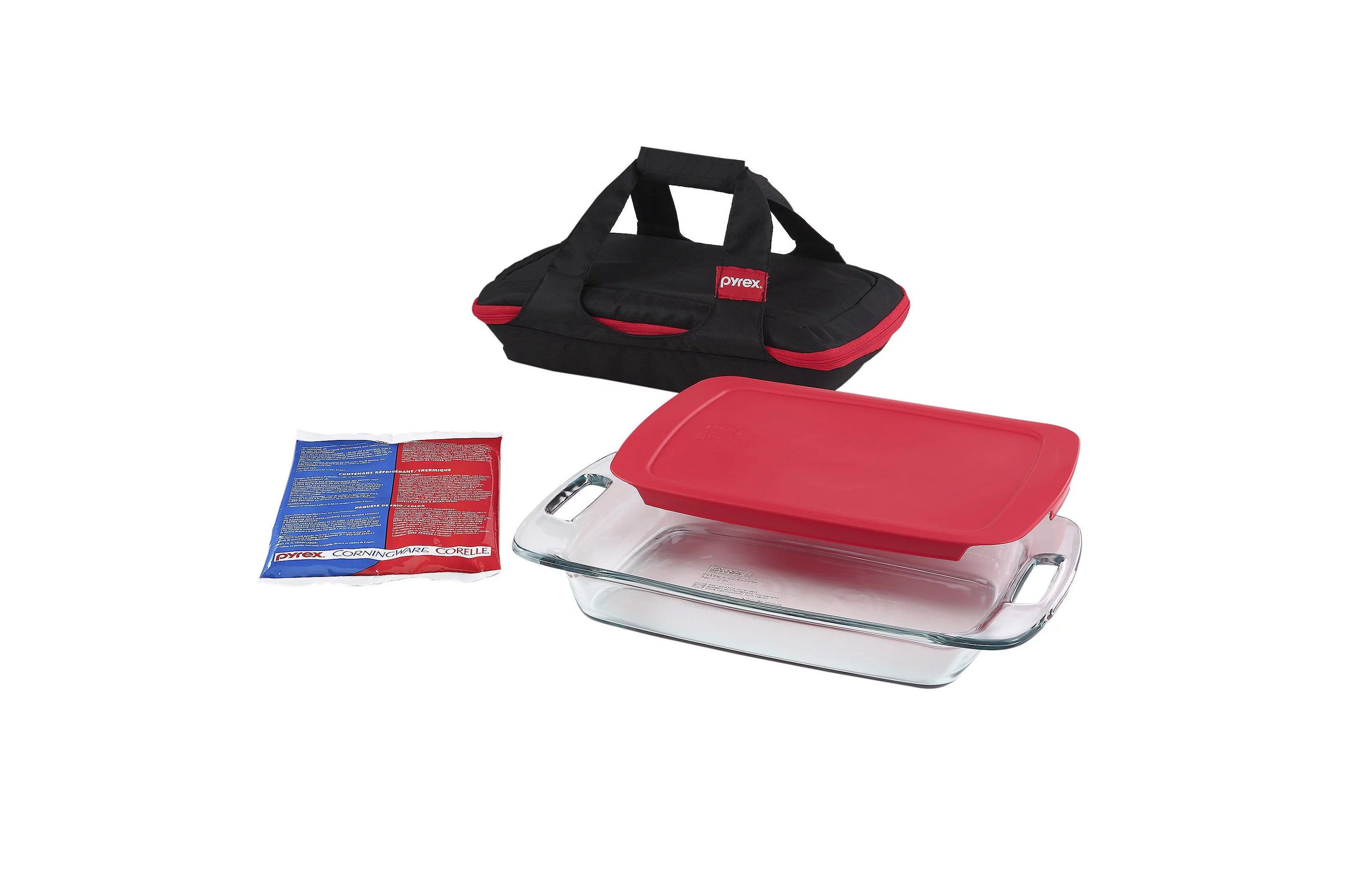 3qt Easy Grab Dish w/ Portable Bag Cover