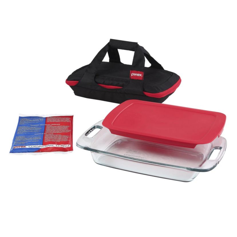 3qt Easy Grab Dish w/ Portable Bag Cover