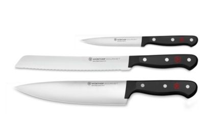 Studio Shot Kuhn Rikon Stainless Steel Chef's Kitchen Knife Swiss