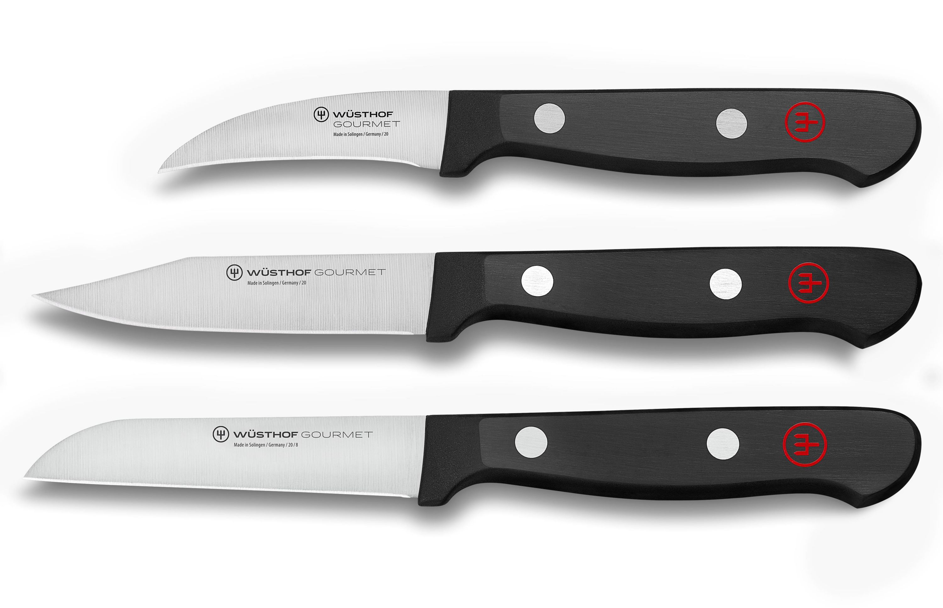 Wusthof  - 3pc Gourmet Paring Knife Set