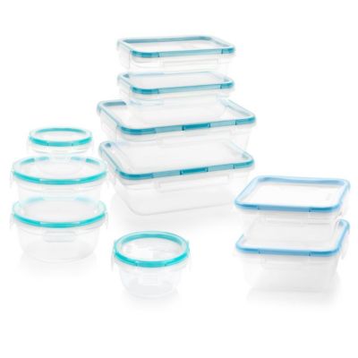 Snapware Total Solutions 20pc Plastic Food Container Set, Teal